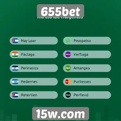 Métodos de pagamento disponíveis na plataforma 655bet